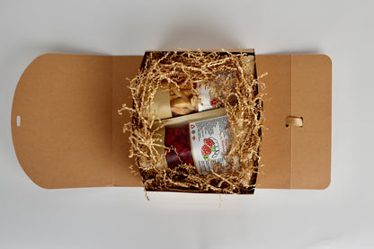 Rinkinys: Kriaušės, obuoliai, šilauogės ir avietės