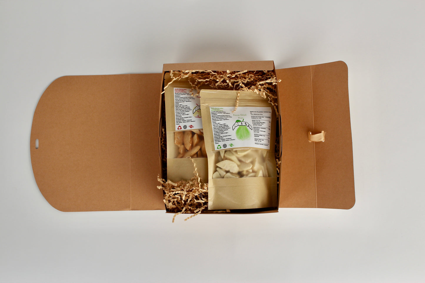 Liofilizuotos kriaušės ir obuoliai