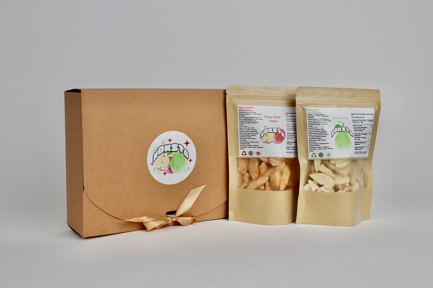 Liofilizuotos kriaušės ir obuoliai